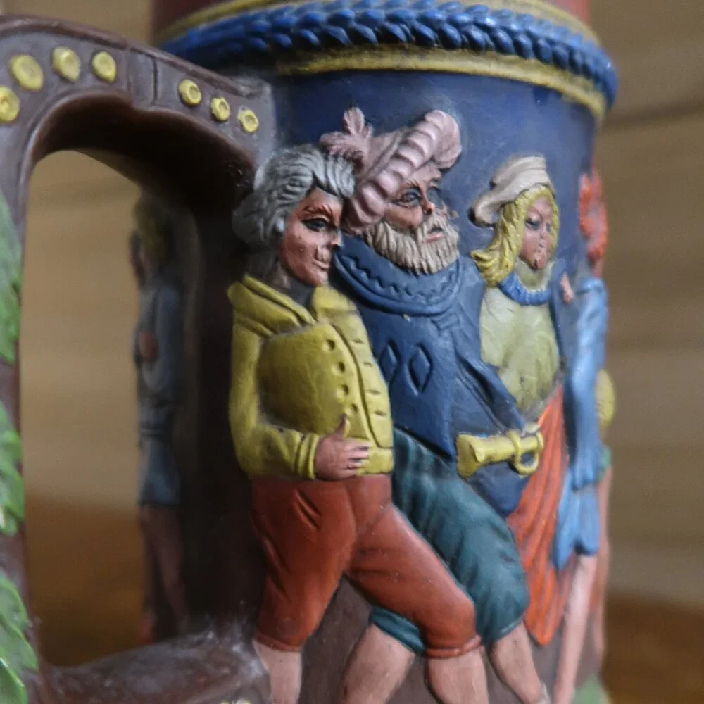 Gift a Beer Guy Today Man Cave Gear Essential Vintage 3D German Style Beer Stein